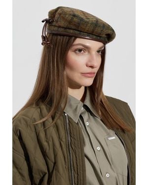 DSquared² Plaid-Patterned Beret - Brown