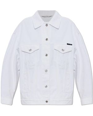 Dolce & Gabbana Loose-Fit Denim Jacket - White