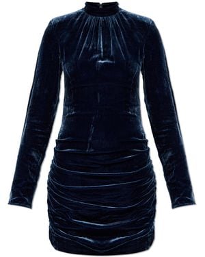 ROTATE BIRGER CHRISTENSEN Velour Dress - Blue