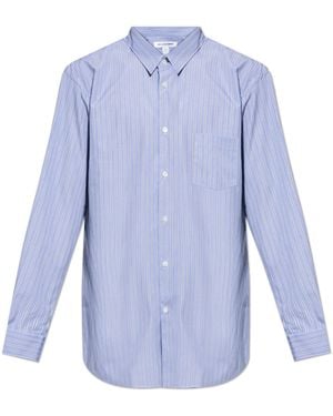 Comme des Garçons Shirt With Striped Pattern - Blue