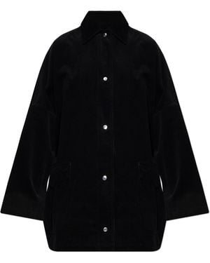 TOTEME Corduroy Coat 'Oversize' - Black