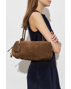 Max Mara Suede Bag "Holdallsling" - Blue