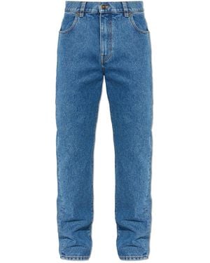 Balmain Jeans With Slightly Tapered Legs - Blue