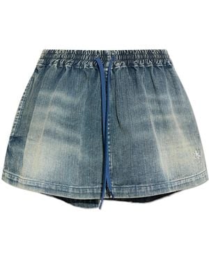 Balenciaga Short Denim Skirt - Blue
