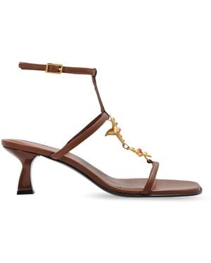 NODALETO Heeled Sandals - Brown