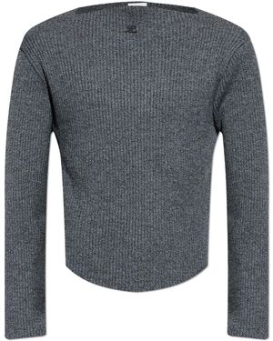 Courreges Wool Jumper - Grey