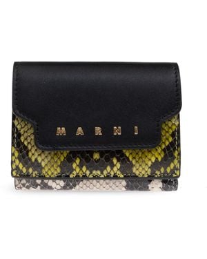 Marni Leather Wallet - Black