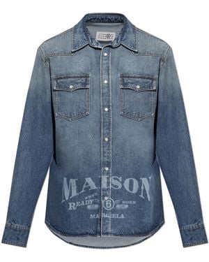 MM6 by Maison Margiela Denim Shirt - Blue