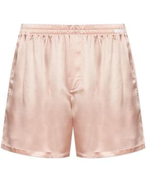 Dolce & Gabbana Silk Lingerie Shorts - Pink