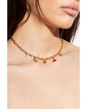 COACH Short Necklace With Pendants - Natural