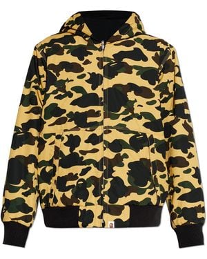 A Bathing Ape Jacket With Camo Motif - Yellow