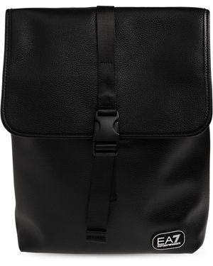 EA7 Backpack With Logo Patch - Black