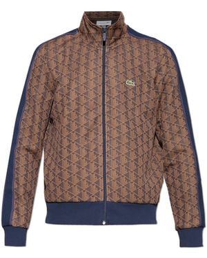 Lacoste Sweatshirt With Logo - Brown