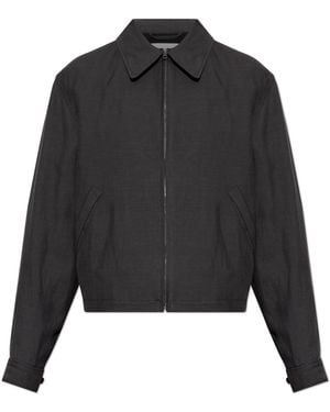Lemaire Jacket With Collar - Black
