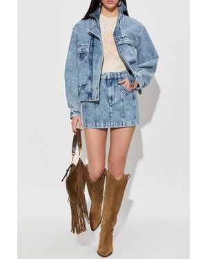 Isabel Marant 'Juana' Denim Skirt - Blue