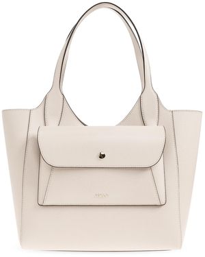 Furla "Lea Small" Shopper Bag - White