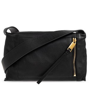 AllSaints Leather Shoulder Bag 'Alba' - Black