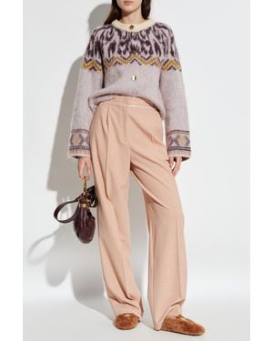 Forte Forte Creased Pants - Pink