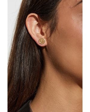 COACH Earrings With Logo - Brown