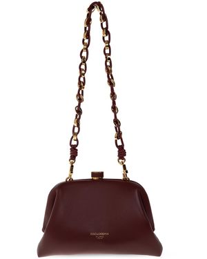 Dolce & Gabbana Leather Clutch 'Grandma' - Brown