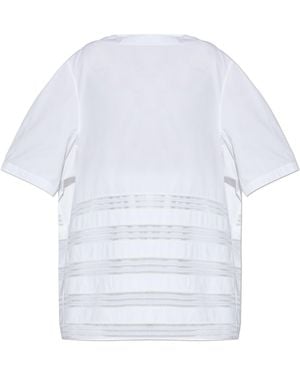 Alaïa Short Loose-Fit Dress - White