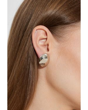 Alaïa Brass Earrings - Brown