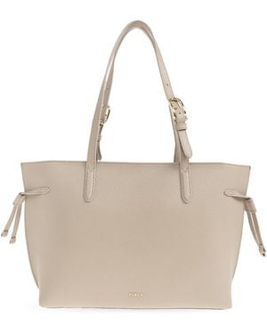 Furla "Ava Medium" Shopper Bag - Natural
