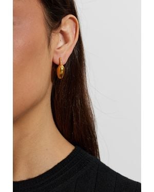 Marc Jacobs Brass Heart Earrings - Black
