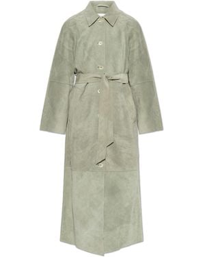 Samsøe & Samsøe Suede Coat 'Sarae' - Green