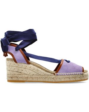 Versace Wedge Sandals 'Lola' - Blue