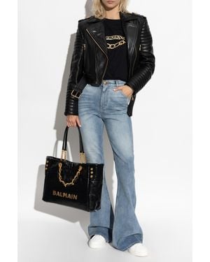 Balmain Jeans With Flared Legs - Black