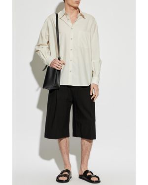 Studio Nicholson 'Fowld' Shorts - Black