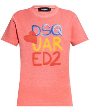 DSquared² T-Shirt Capsule 'Summer Lovers' - Pink