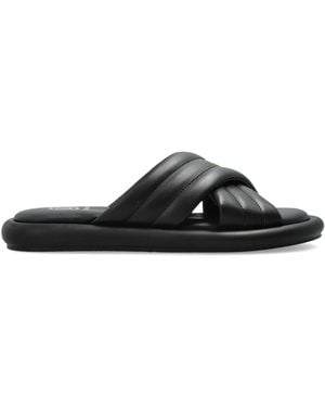 Bogner Leather Slides 'Portofino' - Black