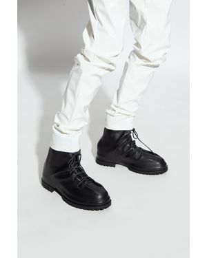 424 Leather Ankle Boots - White