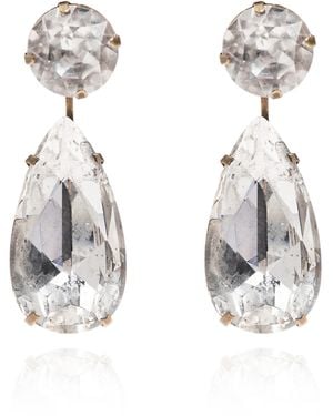 Balenciaga Earrings With A Vintage Effect - White