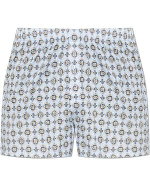 Hanro Boxers With Print - White