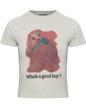 Carne Bollente T-Shirt With A Colourful Print - White
