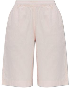 Rethinkit Studios Striped Pattern Shorts - White