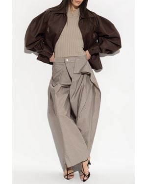Issey Miyake Jacket With Pockets - Brown