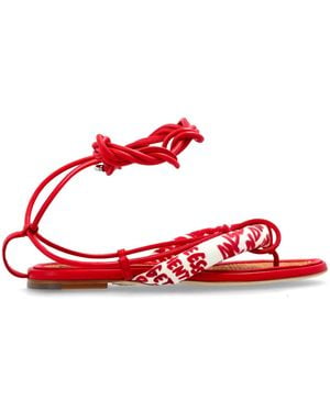 DSquared² 'Rebel Hibiscus' Sandals - Red