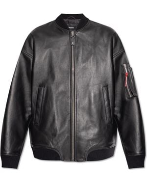 DSquared² Leather Jacket By - Grey