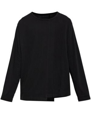 Yohji Yamamoto Long Sleeve T-Shirt - Black