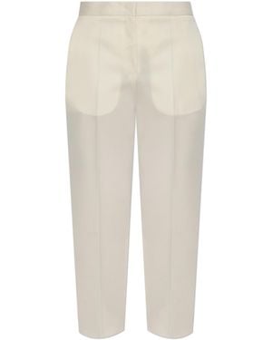 Jil Sander Wool Trousers - White