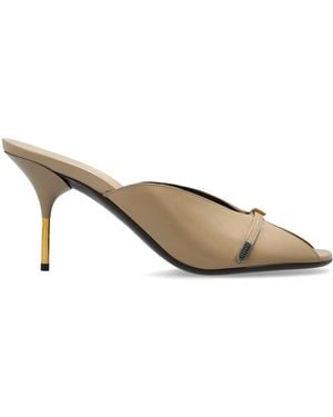 Versace Heeled Mules "Nyx" - Brown