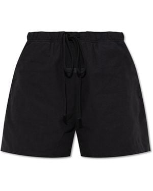 Fear Of God Cotton Shorts With Logo Patch - Black