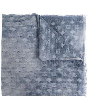 DSquared² Scarf With Monogram - Blue