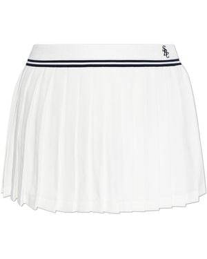 Sporty & Rich Pleated Skirt - White