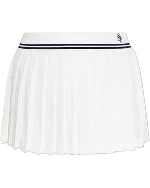 Sporty & Rich Pleated Skirt - White