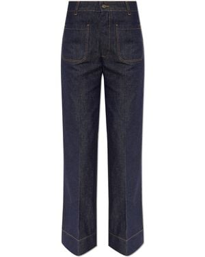 Victoria Beckham Flared Leg Jeans - Blue